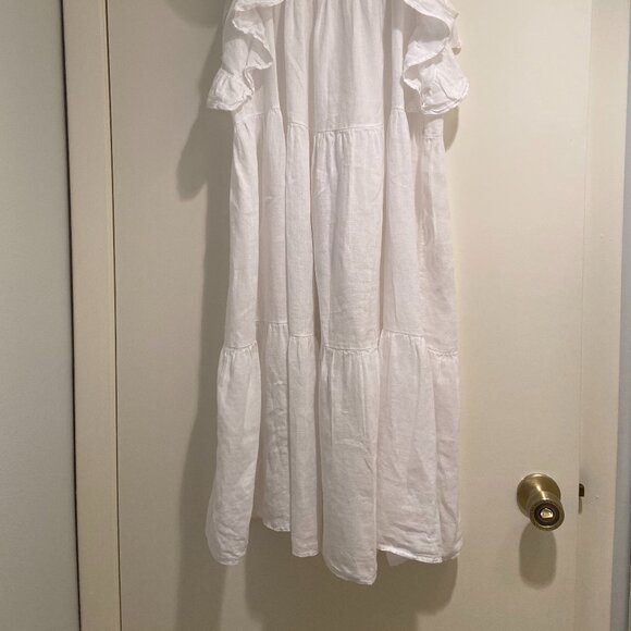 Linen Boho white dress - Picture 3 of 3